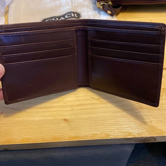 Never used brown leather wallet - Picture 3 of 3